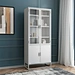 display cabinet with glass doors